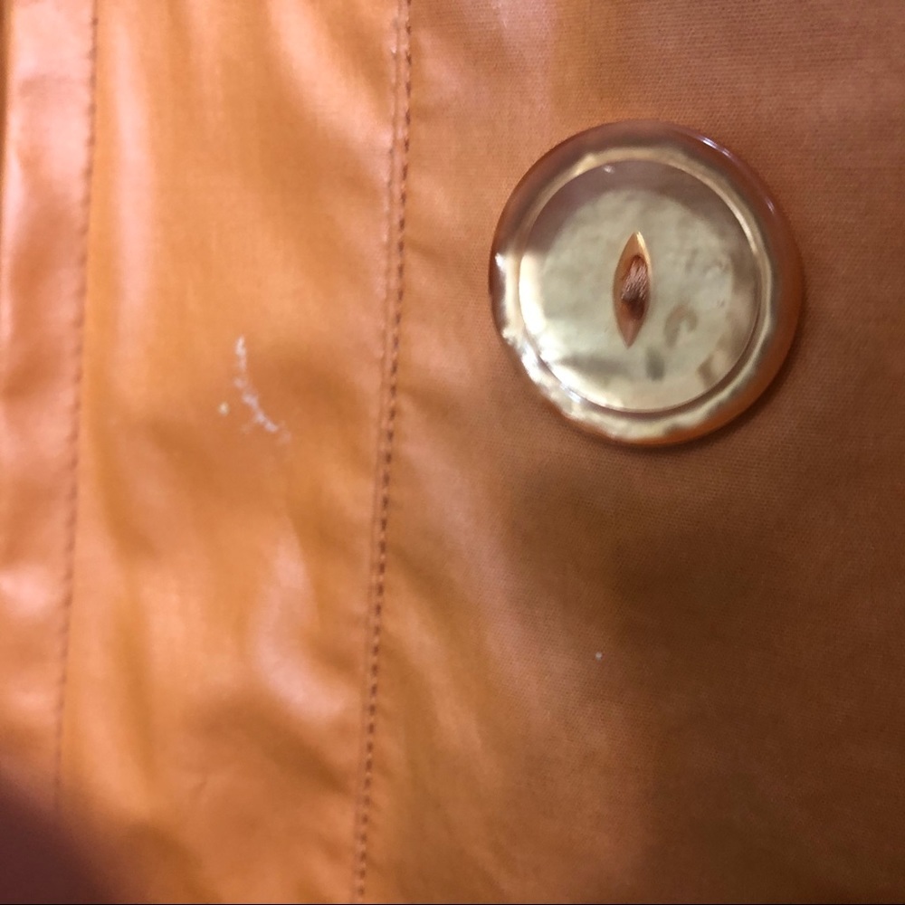 bill blass Orange Trench Coat - Picture 4 of 16
